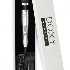 DOXY Number 3 - Brushed Aluminum - Silver -Vibrators Online Shop atdfihfefefbkswhduef