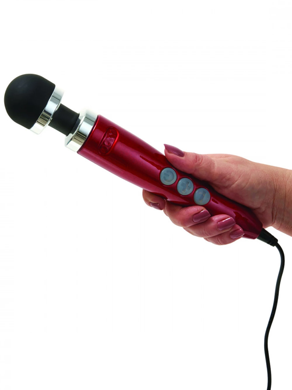 Doxy Number 3 Die Cast Massager Red 2 Doxy Number 3 Die Cast Massager Red - Image 2