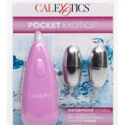 Cal Exotics Pocket Exotics Waterproof Double Silver Bullets -Vibrators Online Shop yzy8xeqdu5l8jgy4xvdz